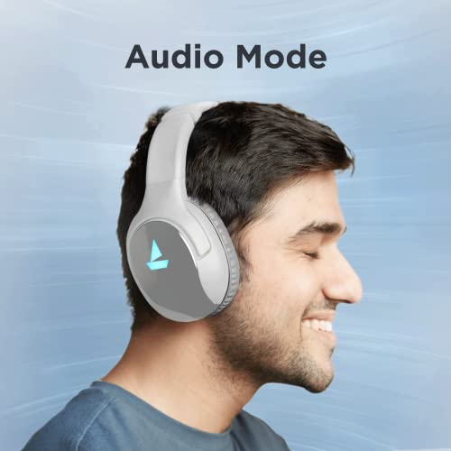 Image of boAt Immortal IM 1300 Wireless Gaming Headphones with 2.4GHz Ultra Low Latency Mode(Upto 35ms), 3D Spatial Audio, Signature Sound, BT v5.1, Dual Mics, Dongle Slot(White Sabre), (Immortal IM1300)