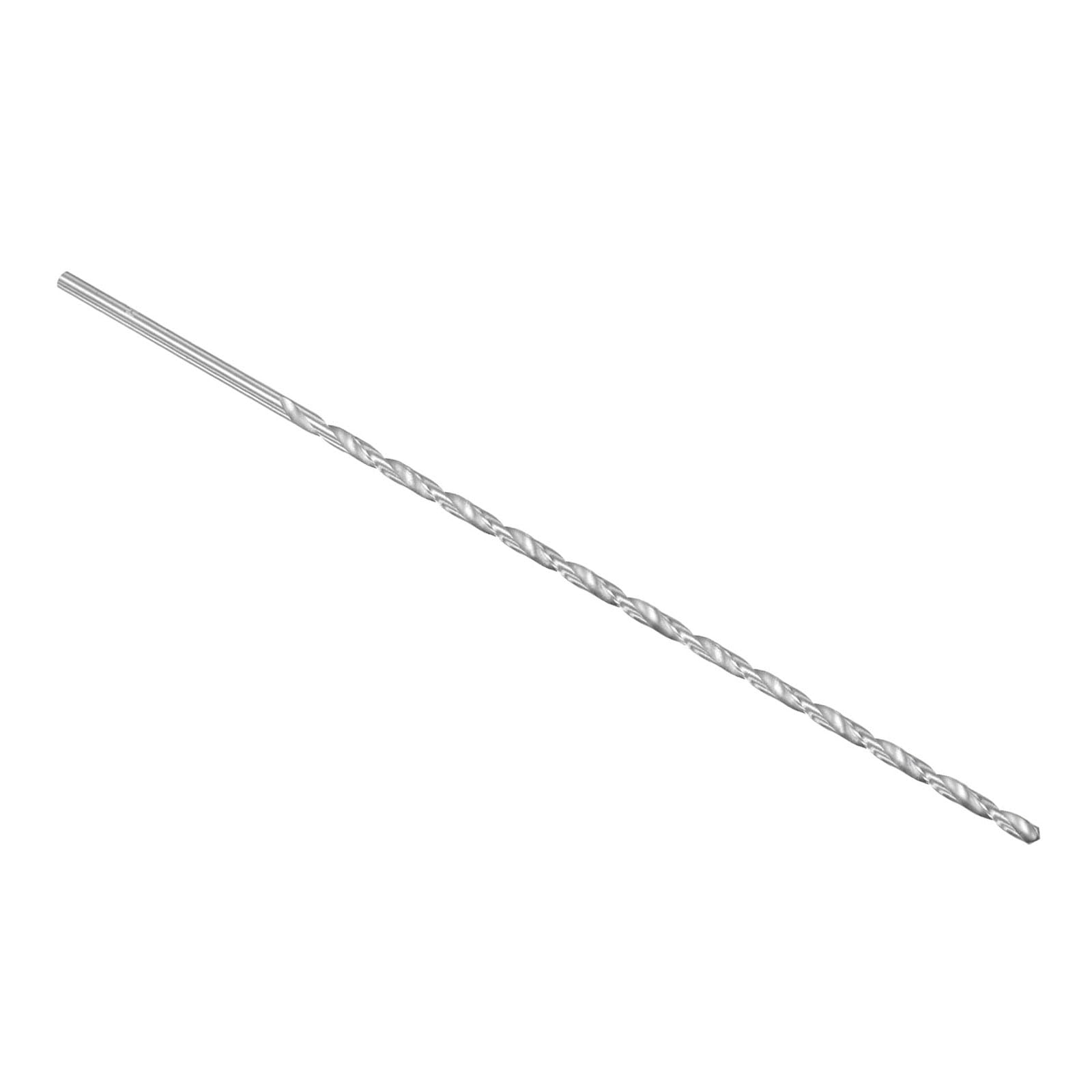 CoCud Twist Drill Bits, 0.16" x 8", High Speed Steel Straight Shank Drilling Bit - (Applications: for Steel Drilling)