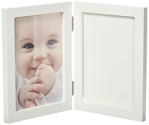 Image of AZBABY Handprint Frame Ornament Kit, Takes Handprint or Footprint, Unique Gift Idea and Keepsake, White