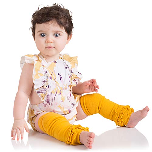 image for juDanzy 3 Pairs of Girls Baby Leg Warmers for Newborn, Infant, Toddler
