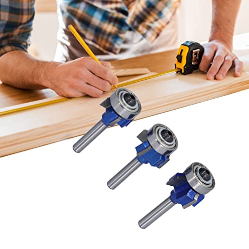 Fresas arredondadas de canto, design de resistência a rebote, fresa arredondada, haste de 0,64 cm, 3