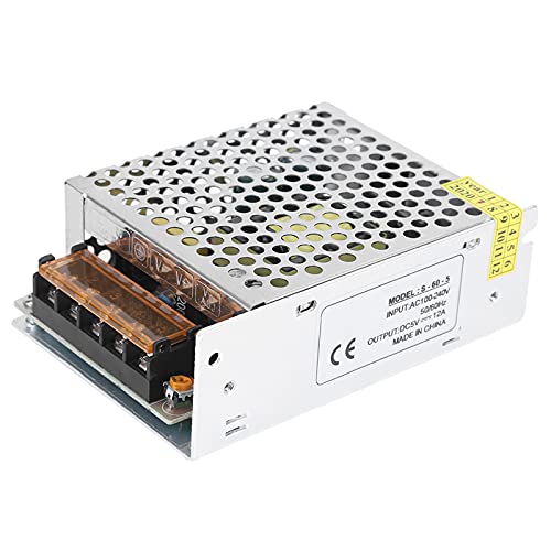 Transformateur régulé LED et CCTV DC5V 12A 60W AC100-240V à basse température
