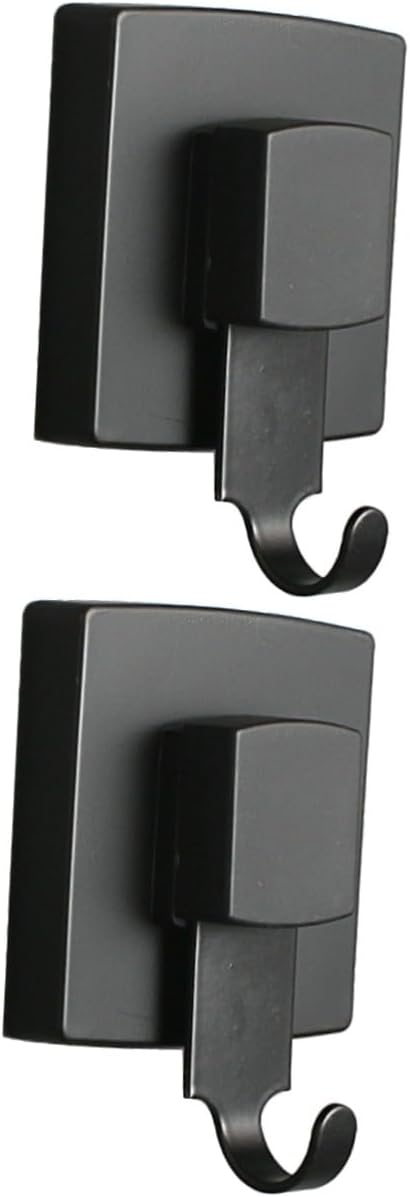 3pcs Non-Punching Vacuum Wall Hook Traceless Suck Cup Hook for Kitchen Bathroom Heavy Duty Adhesive Household Black