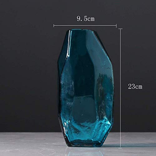 Vase fleur transparent verre MU objet décoration maison salon table style antique