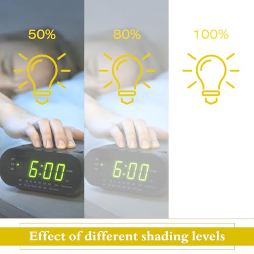 BENECREAT 7 Blatt LED Lichtblockierende Aufkleber, 22x12.7cm Weiß Adhensive Lichtfilter, 10%~40% Licht dimmen Blätter, Blackout Licht Aufkleber für Elektronik, Wecker, Radio, Kabel-Box, Monitor