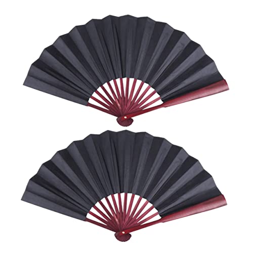 INOOMP 4 Pçs 8 Ventiladores Dobráveis ​​Decorativos Cna Moda Ventiladores De Tecido Feitos À Mão Ven