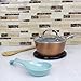 Home Basics Ceramic Spoon Rest (Turquoise)