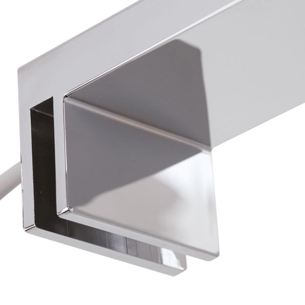 Kibath G Aplique led de 45cm para iluminación del baño. Máxima luminosidad con Sus 60 Leds Que Dan 12w y 1115 lúmenes, 12 W, Cromo Brillo, 45