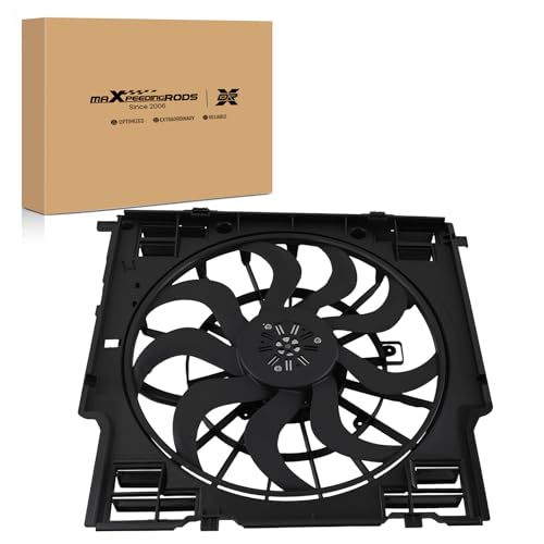 Image of maXpeedingrods Radiator Fan Assembly with Shroud for BMW G01 X3 2018-2023, G02 X4 2019-2023 2.0L, 17428487637 17118642750 75319