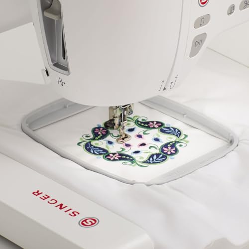 Image of SINGER Embroidery Hoop 100mm x 100mm | Compatible with SINGER SE9180 & SE9150 | Precise Fabric Tension | Delivers Professional-Quality Embroidery Results