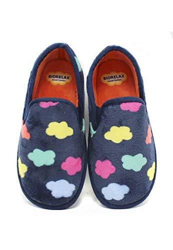 Biorelax - Zapatillas Mujer Nubes Cerrada - Marino, 37