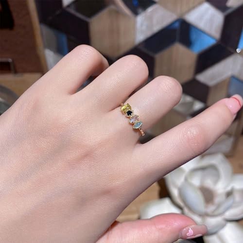 Personalized Multiple Birthstones Ring for Women, Custom Grandma Mom Family Rings with Birthstones, Dainty Mother's Day Anniversary Jewelry Ring Gift for Her.3