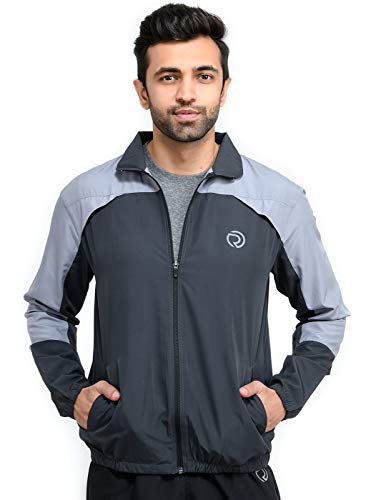 Image of TRUEREVO Mens Solid Quick Dry Running Sports Long Sleeve Jacket Ultra Light Thin Performance Gym Activewear