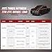 Specialized Hail Protector Truck Cover, Multi-Layered Car Hail Blankets Protector Cover with 5mm Thick High Density EVA Cushioning Foam Pad and Reflective Stripes for Truck (Black, 235 Inch)