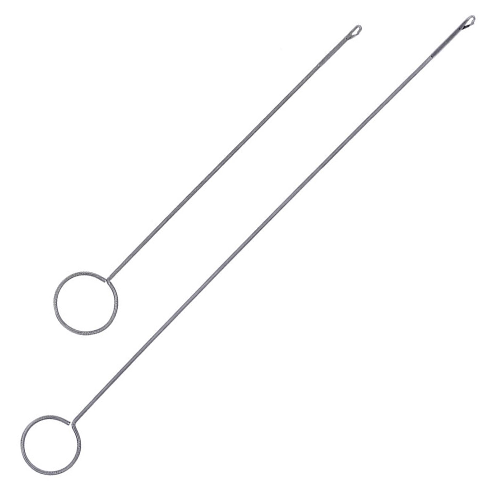 Accesorio para girar bucle y tubo de tela Hoement con gancho de metal plateado 8