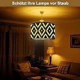 Lampy ścienne bambusowe dekoracyjne abażury z lat 70., E27 abażur vintage, klosz lampy stojące, lampa wisząca, lampa stołowa, klosze lampy wiszące, duże (B)