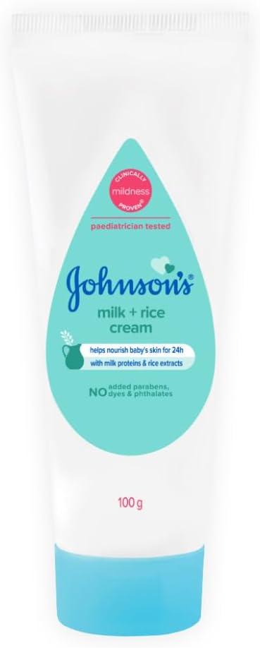 Johnson's & Baby Milk and Rice Baby Cream 100G