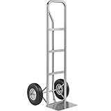 Heavy-Duty Commercial Grey 600 lb Hand Truck Dolly with 10