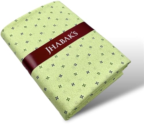 Image of JHABAK'S Unstitched Polyester Print Shirt & Trouser Fabric - 2.25 m Shirt Cloth - 1.20 m Pant Piece