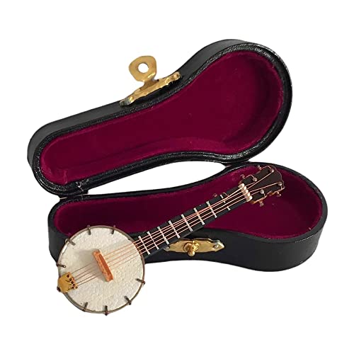 Broadway Gift Co. BGC-CJO7 Banjo Miniature Replica Bright White 1.5 X 3 Resin Stone Tabletop Figurine thumb #3