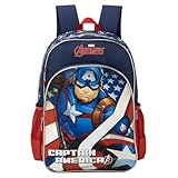 MOCHILA ESCOLAR COSTAS G CAPITAO AMERICA LUXCEL (AZUL/VM) IS39551AG