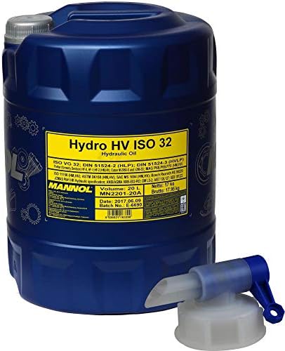 Eurolub HVLP ISO-VG 32 – 20l Kanister Hochleistungs-Hydrauliköl Für Industrie & Maschinen