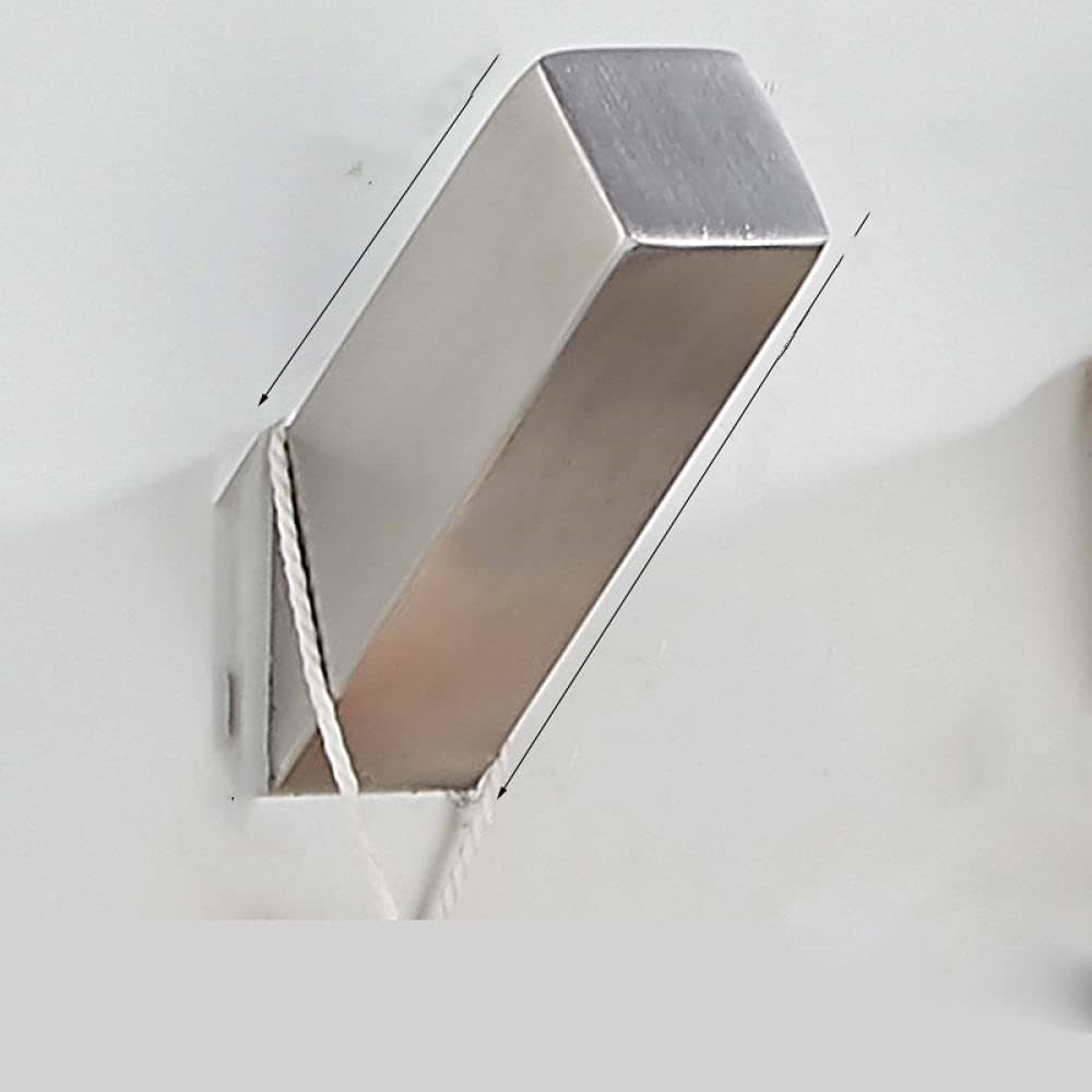 304 Brushed Stainless Steel Single Robe Hook Wall Mounted Towel Hook Clothes Hook Bathroom Hardware M Style