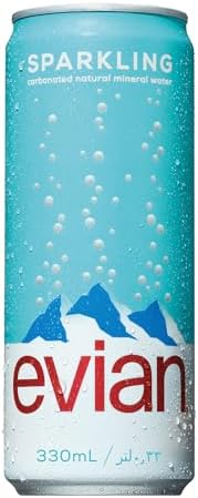 evian Sparkling Water Can 330 ml