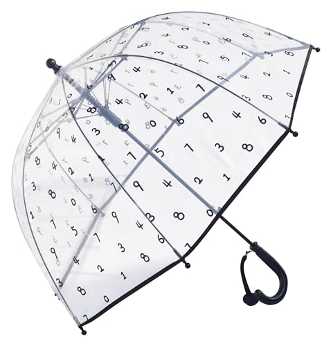Image of Rainbow Smiling Sun Umbrellas Children Magic Cloud Transparent, See through Dome Umbrella for Children, Umbrella for Girls and Boys, Umbrella for Kids