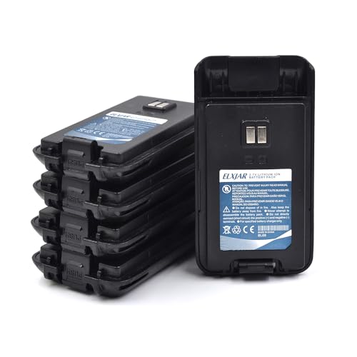 ROWSHEP (5-Pack) 3.7V 1200mAh Li-ion Battery Replacement for Retevis RT68 RT68B RT68S RT68Plus Two-Way Radios