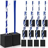 Shappy 12 Pieces Baseball Base Plugs with Tassel Heavy Duty Anchor Plugs for Baseball Field and Softball...