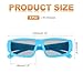 MECCANIXITY Polarized 3D Viewing Glasses, Passive Circular 3D Glasses for Anaglyph Movie Cinema Game TV Photo Projector Blue