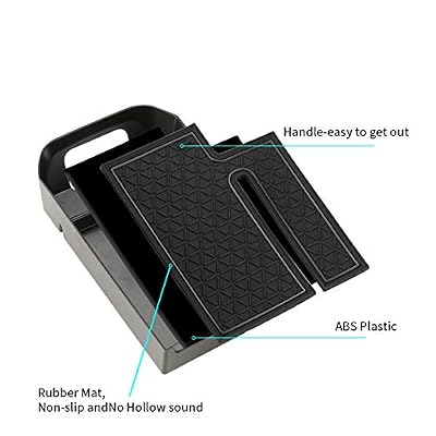 D-Lumina RAV-4 Center Console Organizer - Compatible with Toyota RAV4 2019 2020 2021 2022 2023 2024 2025 - Armrest Secondary Storage Tray, w/Black Anti-Dust Mats