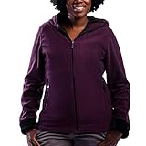 SCOTTeVEST Chloe Hoodie for Women - 14 Hidden Pockets - Breathable Fleece Zip Up Sweatshirt for Travel & More (Dare, XL)