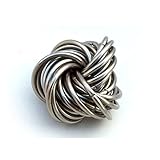 Mobii Stainless Steel Fidgets: Mobius Fidget Ball for Restless Hands, Quiet Stress Desk Toy (Medium, Full)