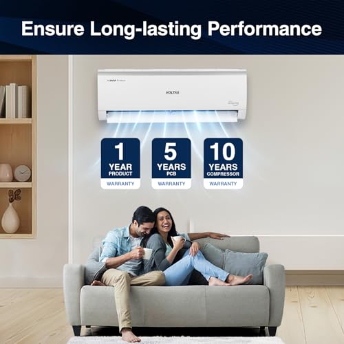 Voltas 1 ton 3 Star Inverter Split AC (Copper, 4-in-1 Adjustable Mode, Anti-dust Filter, 123V Vectra CAE, White) 10 41dOspqK2TL