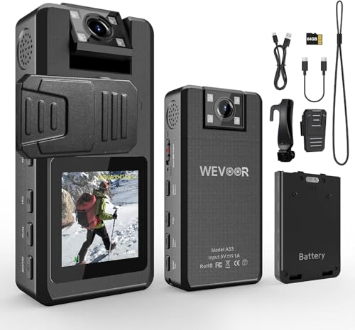 Caméra corporelle vidéo audio 64G mini pocket boycam police portable