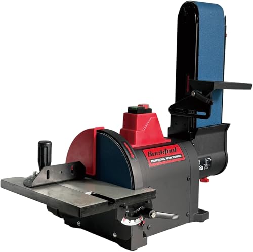 BUCKTOOL BD4801-M 1HP Bench Belt Sander for Metalworking, 4×36