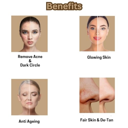 Image of Etheric Glowing Skin Pack (Sandal+Kasturi Turmeric+Multani Mitti (3x75 Grams) For making skin fair, Acne treatment II Wrinkle Removal II Reduce Blemishes (3 X100 Grams)