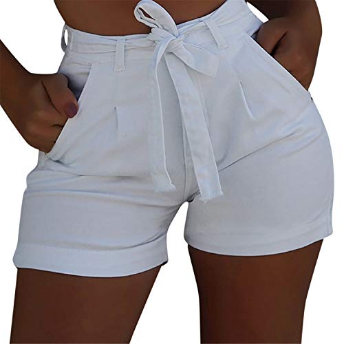 Denim Hot Shorts for Women Summer High Waist Folded Hem Plus Size Short