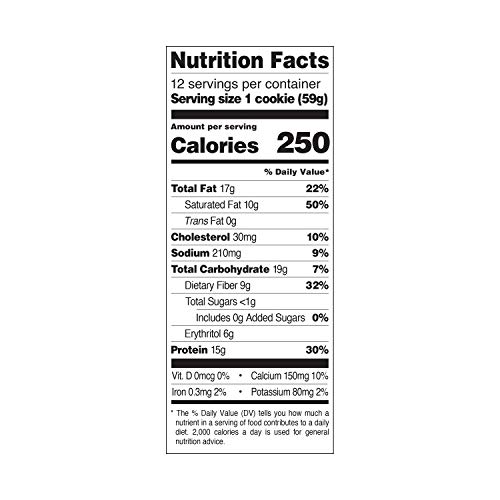 Quest Nutrition Chocolate Chip Protein Cookie, Keto Friendly, High Protein, Low Carb, Soy Free, 12 Count