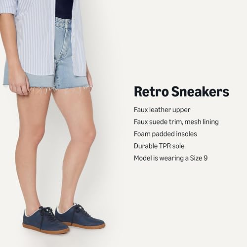 Image of Amazon Essentials Women's Low Top Retro Sneaker with Padded Collar
