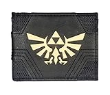 TCB Creations Link Cartoon Character Classic Triforce Gold Wing Logo Mens Bi Fold Wallet