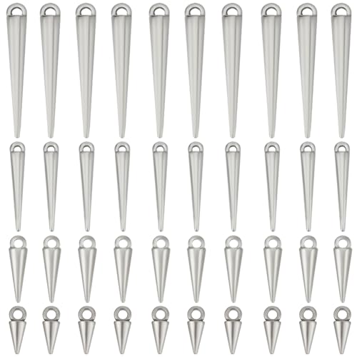 FAI DA TE VERSATILE: il nostro ciondolo a punta è perfetto per la creazione di gioielli. Puoi realizzare diversi mestieri di gioielleria, bracciali, collane, orecchini, portachiavi e ornamenti per decorare le finestre, parete, camino porta e altri mobili.