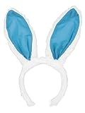 Amscan Egg-stra Special Fluffy Blue Easter Bunny Ears Headband | Party Costume