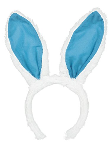 Amscan Egg-stra Special Fluffy Blue Easter Bunny Ears Headband | Party Costume, 11