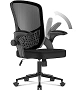 Grande sedia da ufficio con schienale alto, supporto lombare regolabile, braccioli ribaltabili, ruote silenziose, base in metallo, traspirante, in pelle rigenerata, ergonomica, con borse portaoggetti