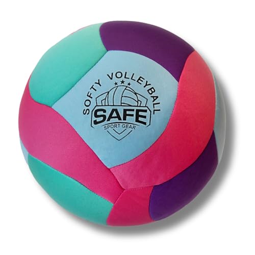 Safe Sport Gear Softy Volleyball - Balón de Voleibol Súper Suave Diseñado para un Juego sin Dolor - Increíble para Niños con Sensación y Rebote Realistas Entrenamiento (Softy Volleyball)