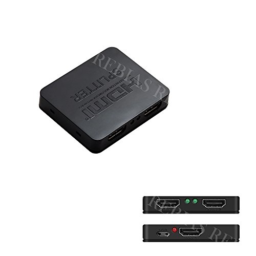 Amazon | Rebias HDMI スプリッター 分配器 2画面 出力 USB バスパワー