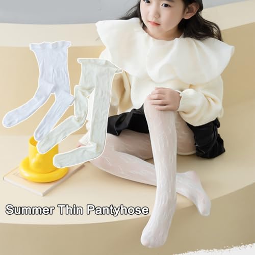 School Uniform Hollowed Leggings for Toddler Nonslip Elastic Pantyhose Tights Notes Pattern Leggings4